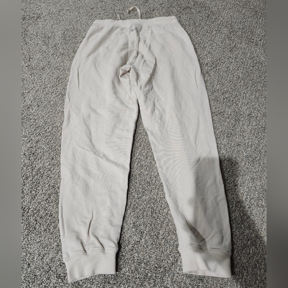 Nike Yoga Neutral Cream Drawstring Joggers, Minor Piling SZ Small - Picture 7 of 7